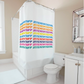 Shower Curtain Braniff Alexander Girard Sky Font