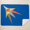 Sherpa Fleece Lined Travel Blanket Braniff Pucci Design Compass