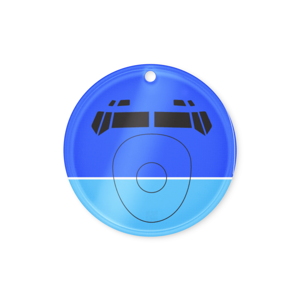 Christmas Holiday Ornament Braniff Boeing 727-227 1971 Blue Two Tone Color Scheme