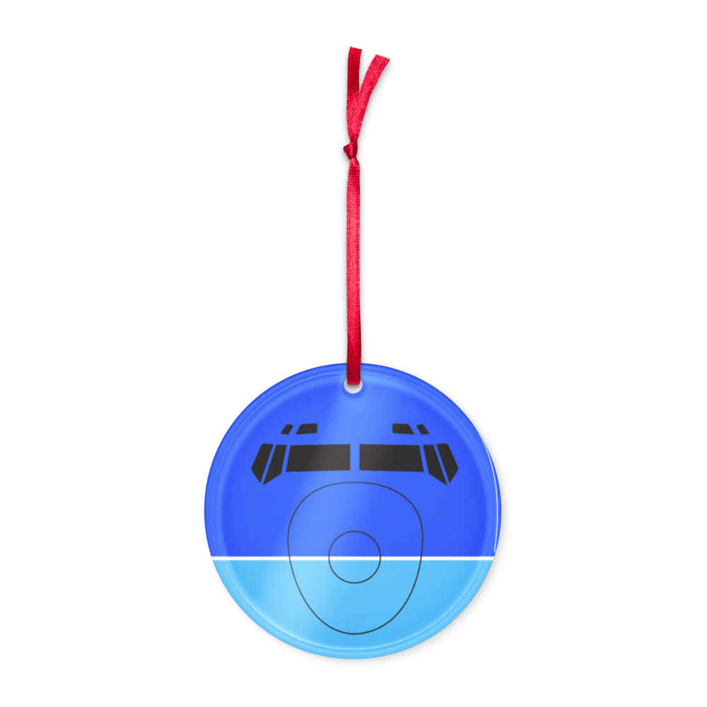 Christmas Holiday Ornament Braniff Boeing 727-227 1971 Blue Two Tone Color Scheme