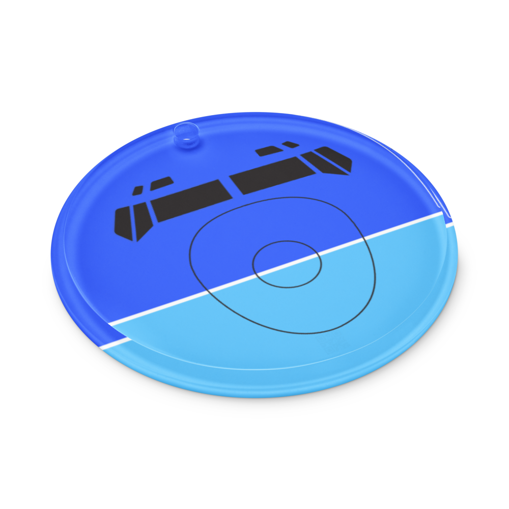 Christmas Holiday Ornament Braniff Boeing 727-227 1971 Blue Two Tone Color Scheme