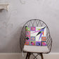Pillow or Lumbar Bar Pillow Braniff Pucci Design Compass 1965 Gemini IV Collection Pink Purple