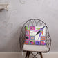 Pillow or Lumbar Bar Pillow Braniff Pucci Design Compass 1965 Gemini IV Collection Pink Purple