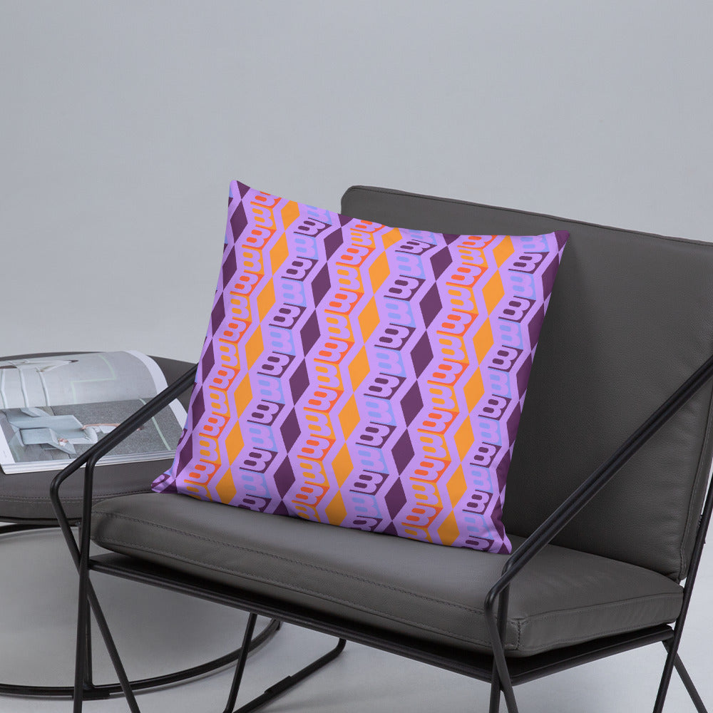 Pillow or Lumbar Bar Pillow Braniff DFW Wallpaper Design Wolf Gordon for Braniff International
