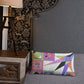 Pillow or Lumbar Bar Pillow Braniff Pucci Design Compass 1965 Gemini IV Collection Pink Purple