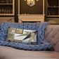 Pillow or Lumbar Bar Pillow Braniff Pucci Design Compass 1965 Gemini IV Collection Black Gold