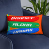 Pillow or Lumbar Bar Pillow Braniff Aloha Hawaii 1978