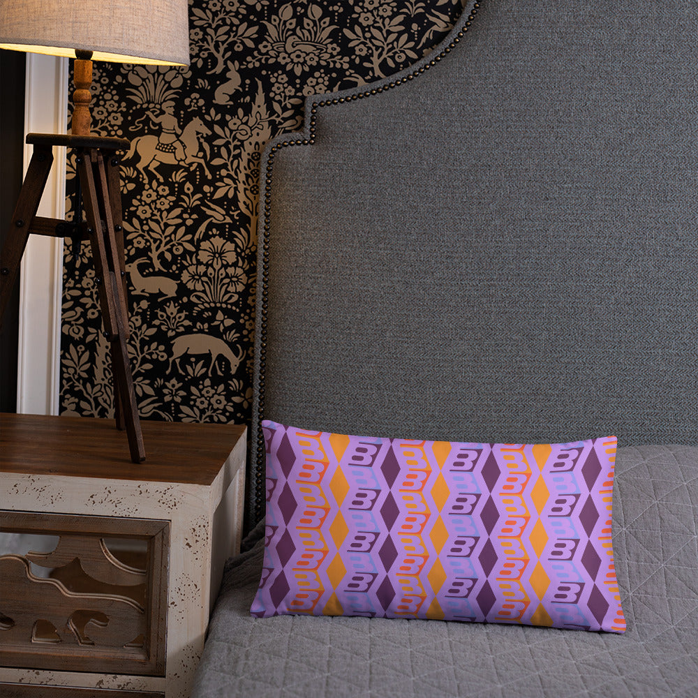 Pillow or Lumbar Bar Pillow Braniff DFW Wallpaper Design Wolf Gordon for Braniff International