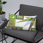 Pillow or Lumbar Bar Pillow Braniff Pucci Design Compass 1965 Gemini IV Collection Green Blue