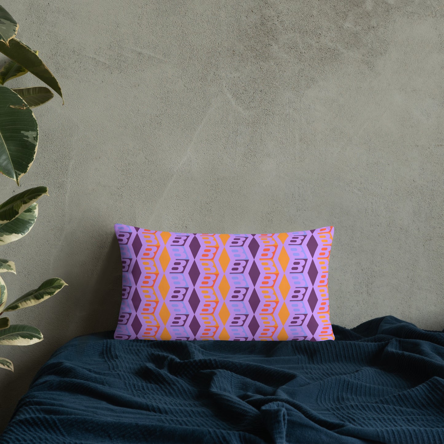 Pillow or Lumbar Bar Pillow Braniff DFW Wallpaper Design Wolf Gordon for Braniff International