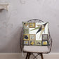 Pillow or Lumbar Bar Pillow Braniff Pucci Design Compass 1965 Gemini IV Collection Black Gold