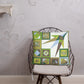 Pillow or Lumbar Bar Pillow Braniff Pucci Design Compass 1965 Gemini IV Collection Green Blue