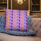 Pillow or Lumbar Bar Pillow Braniff DFW Wallpaper Design Wolf Gordon for Braniff International
