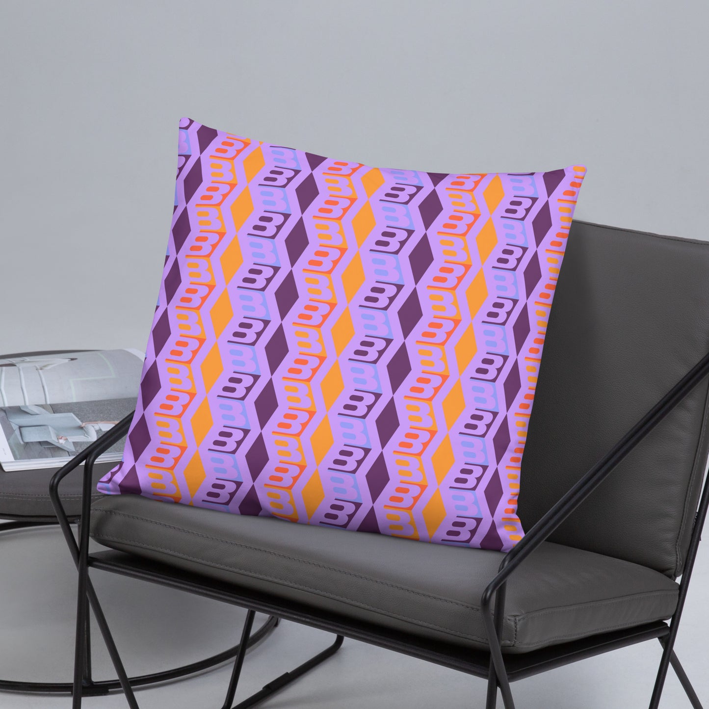 Pillow or Lumbar Bar Pillow Braniff DFW Wallpaper Design Wolf Gordon for Braniff International
