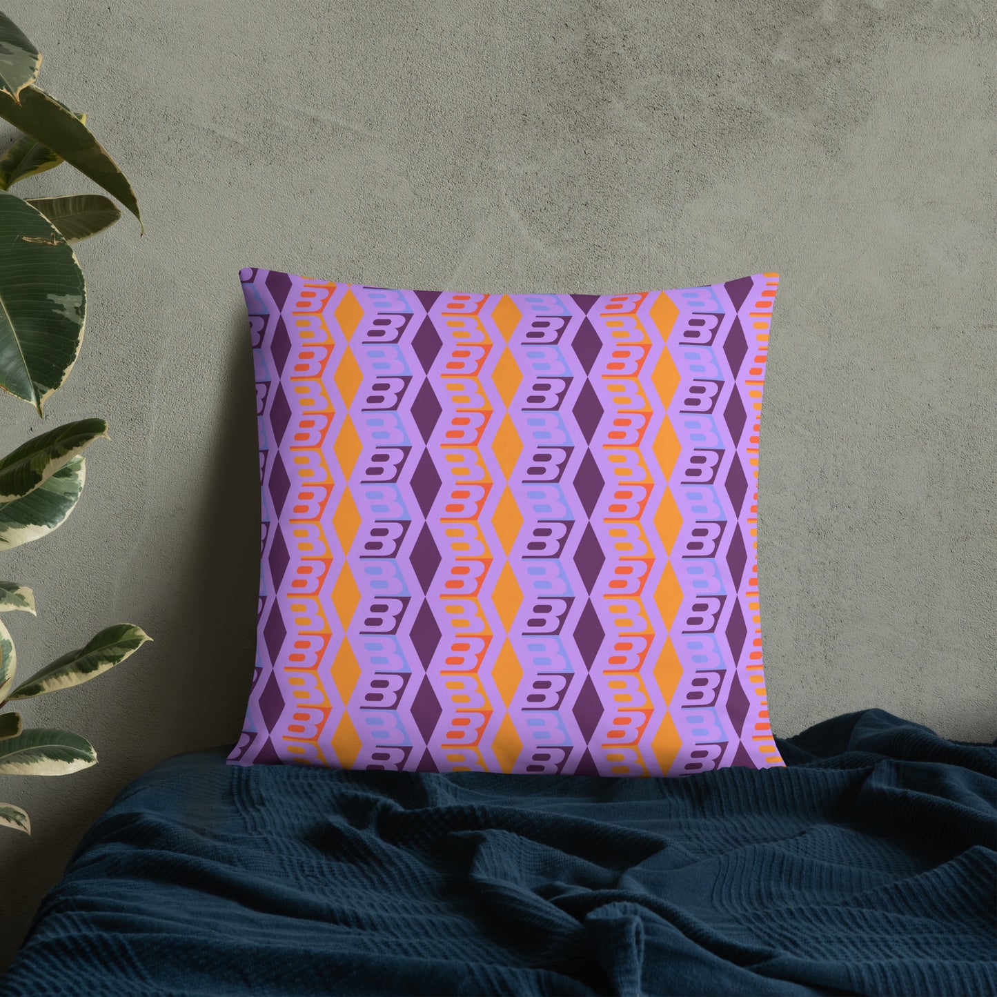 Pillow or Lumbar Bar Pillow Braniff DFW Wallpaper Design Wolf Gordon for Braniff International