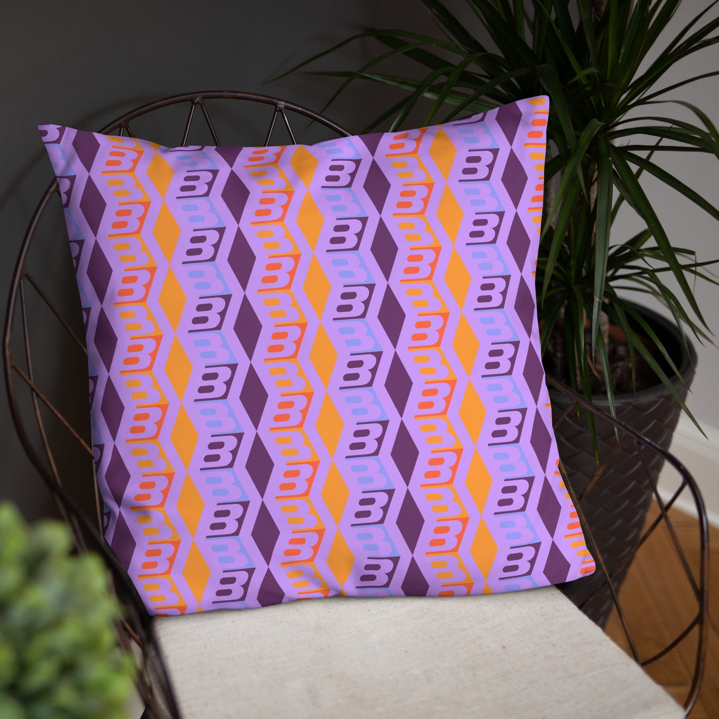 Pillow or Lumbar Bar Pillow Braniff DFW Wallpaper Design Wolf Gordon for Braniff International