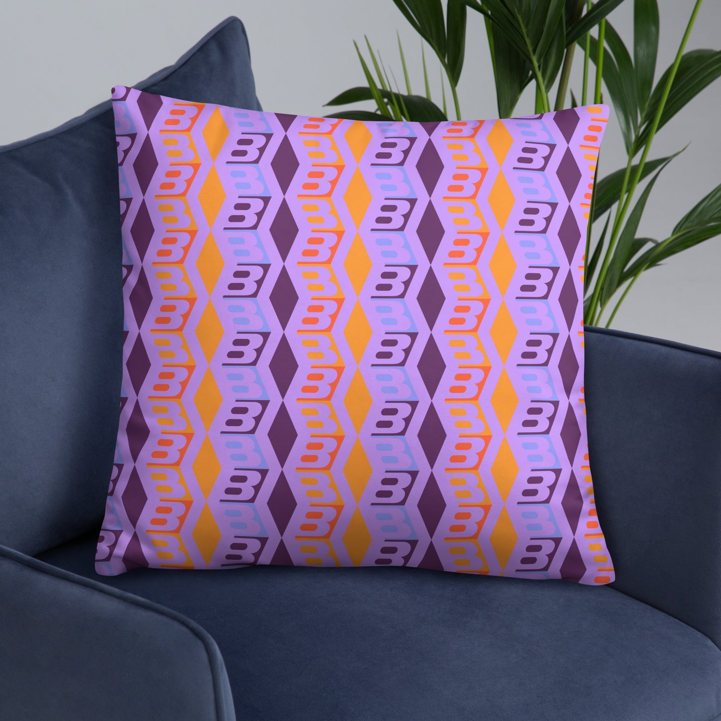 Pillow or Lumbar Bar Pillow Braniff DFW Wallpaper Design Wolf Gordon for Braniff International
