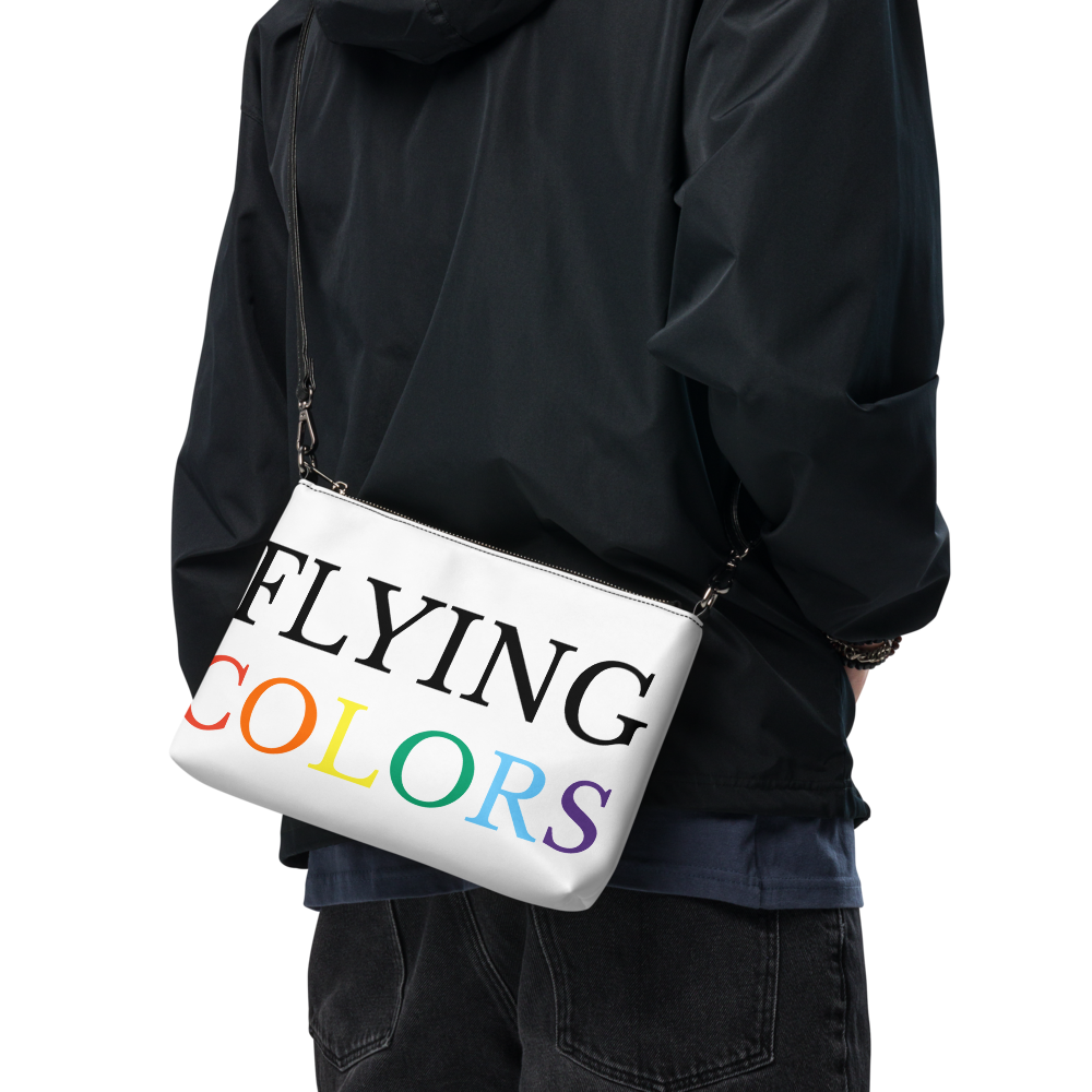 Crossbody Purse Bag Luggage Braniff Flying Colors of the World