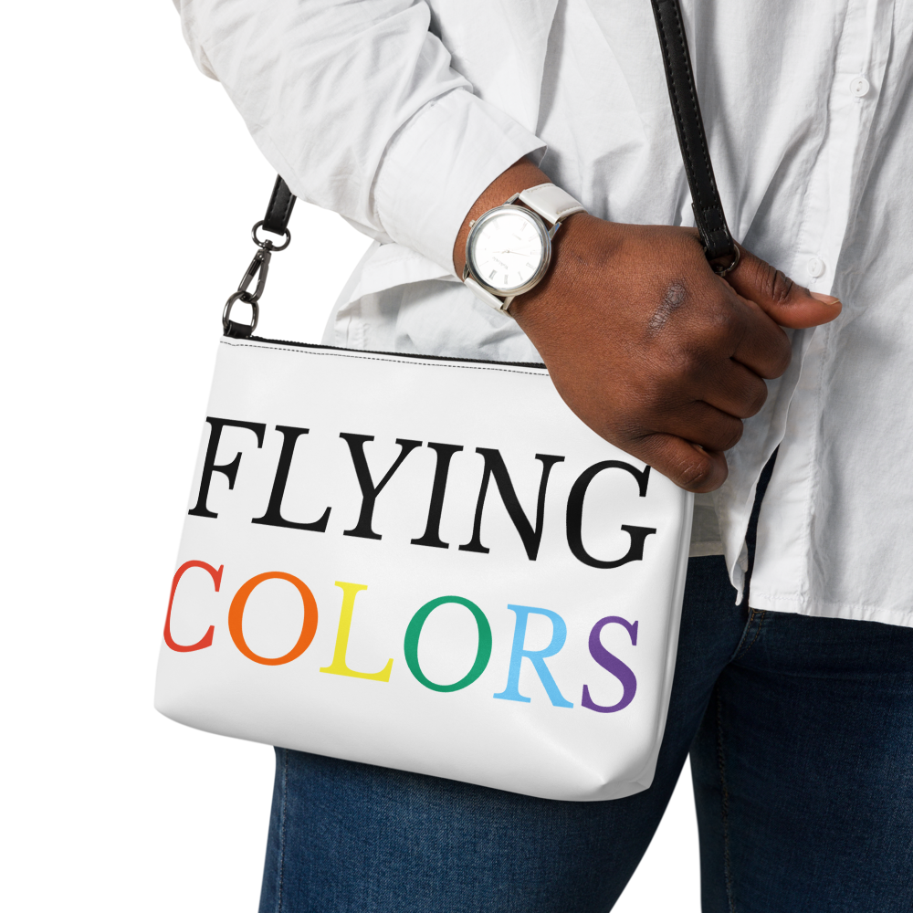 Crossbody Purse Bag Luggage Braniff Flying Colors of the World