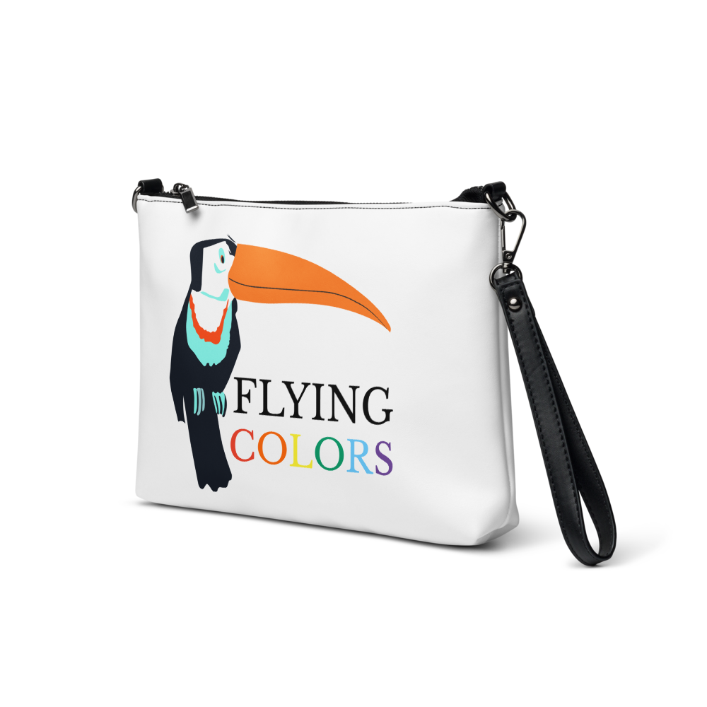 Crossbody Purse Bag Luggage Braniff Flying Colors of the World