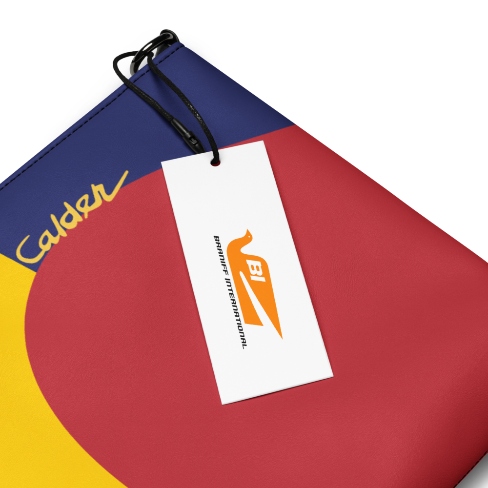 Crossbody Purse Bag Luggage Braniff Flying Colors of South America 1973