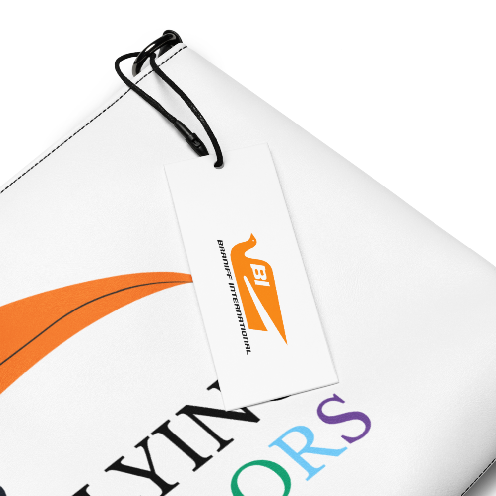 Crossbody Purse Bag Luggage Braniff Flying Colors of the World