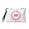 Crossbody Bag with Colorful Circle of Braniff Boeing 707 Jets Pink