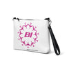 Crossbody Bag with Colorful Circle of Braniff Boeing 707 Jets Pink