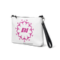 Crossbody Bag with Colorful Circle of Braniff Boeing 707 Jets Pink