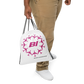 Drawstring Bag Backpack Braniff Circle of Boeing 707 Jets Pink