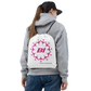 Drawstring Bag Backpack Braniff Circle of Boeing 707 Jets Pink