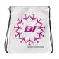 Drawstring Bag Backpack Braniff Circle of Boeing 707 Jets Pink