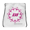 Drawstring Bag Backpack Braniff Circle of Boeing 707 Jets Pink