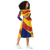 Dress Long Sleeve Women's Braniff Alexander Calder Design 1973 Flying Colors of South America