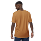 Shirt Short Sleeve Men's Women's Braniff Hawaii BI Logo Ochre and Gray