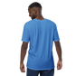 Shirt Short Sleeve Men's Women's Braniff Hawaii BI Logo Blue Dark Blue