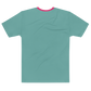 Shirt Short Sleeve Men's Women's Braniff Hawaii BI Logo Pink and Turquoise