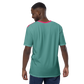 Shirt Short Sleeve Men's Women's Braniff Hawaii BI Logo Pink and Turquoise