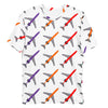 T-Shirt Short Sleeve Mens Womens Braniff Colorful Boeing 727 Jets