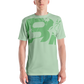 Shirt Short Sleeve Men's Women's Braniff Hawaii BI Logo Light Green Dark Green