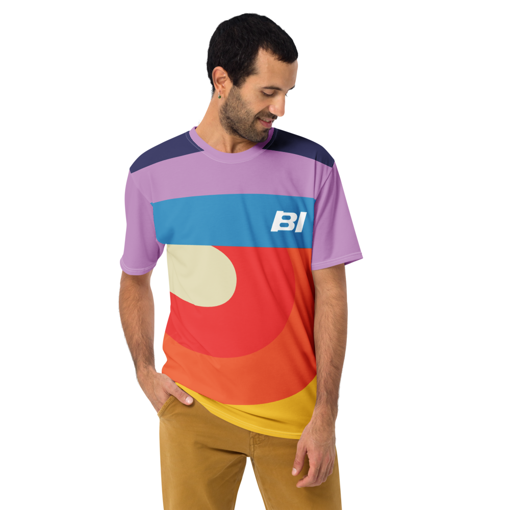 Shirt Short Sleeve Men's Women's Braniff DFW Swirl BI Logo