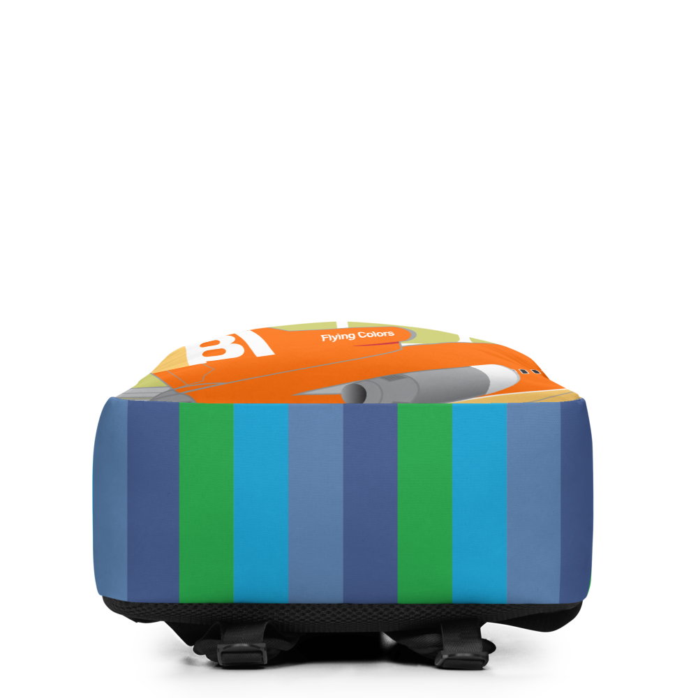 Backpack Braniff Coming Soon to Every Braniff City Boeing 727 Two Tone 1971 Green