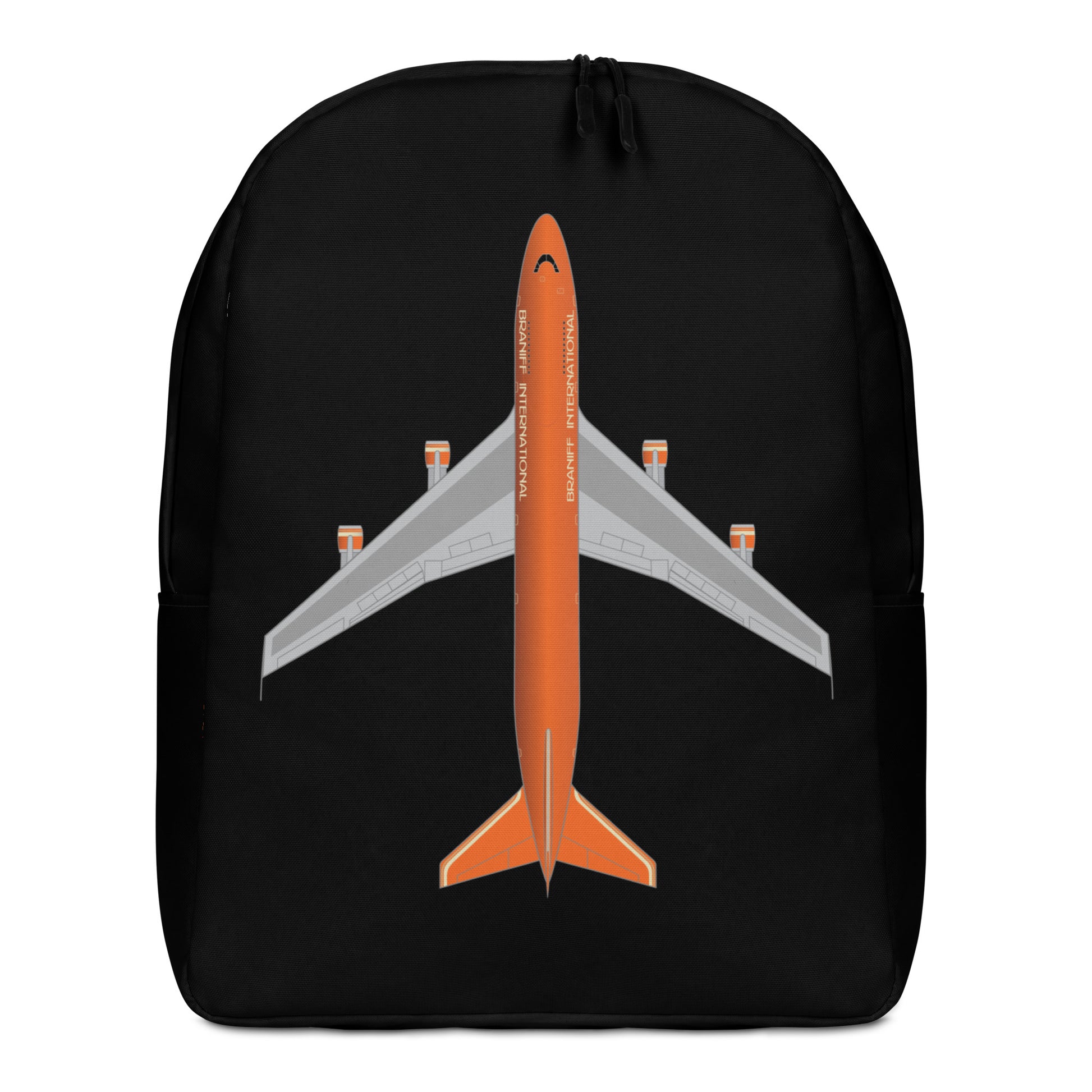 Stylish Braniff Boeing 727 Two-Tone 1971 Backpack | Iconic Blue