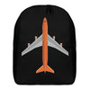 Backpack Braniff Boeing 747 Ultra Space Jumbo Jet Orange Black