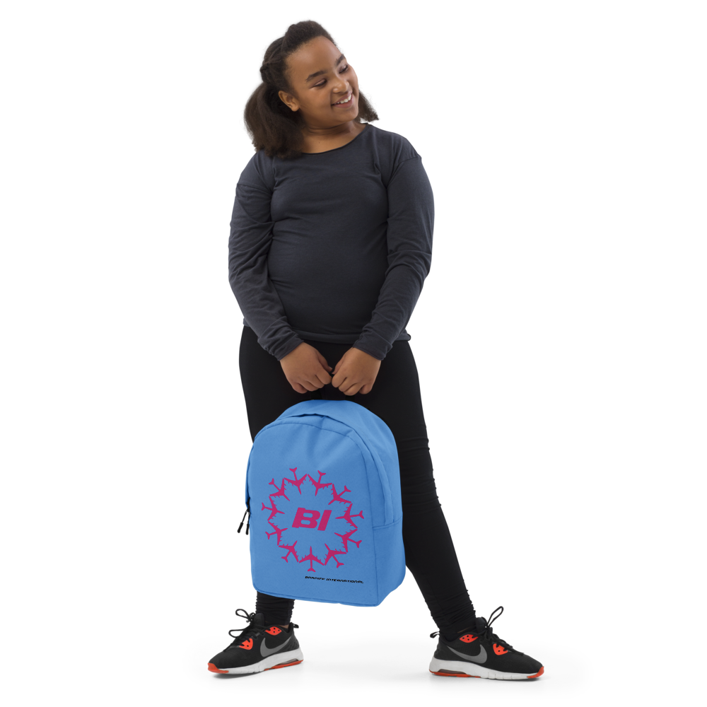 Backpack Braniff Circle of Braniff Boeing 707 Jets Pink Blue