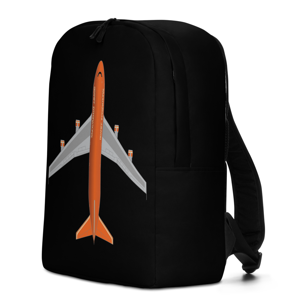 Backpack Braniff Boeing 747 Ultra Space Jumbo Jet Orange Black