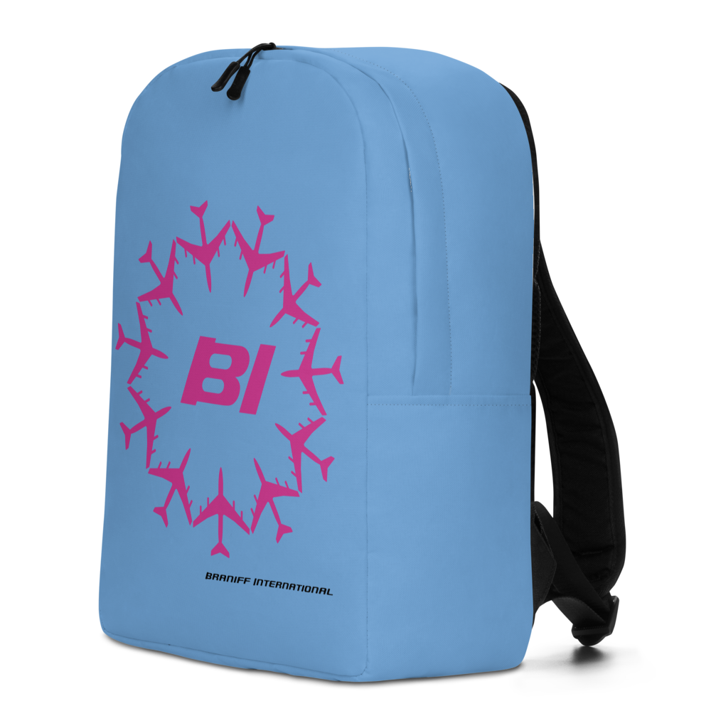 Backpack Braniff Circle of Braniff Boeing 707 Jets Pink Blue