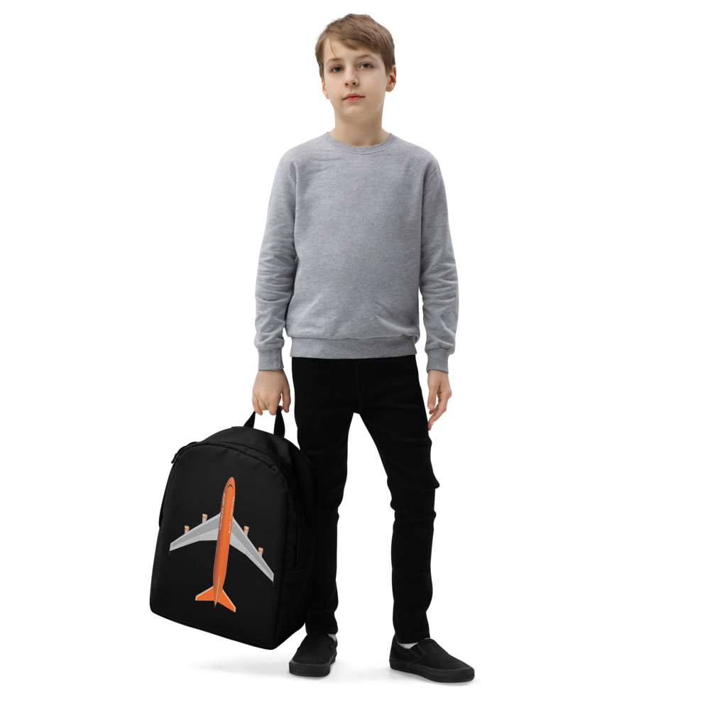 Backpack Braniff Boeing 747 Ultra Space Jumbo Jet Orange Black