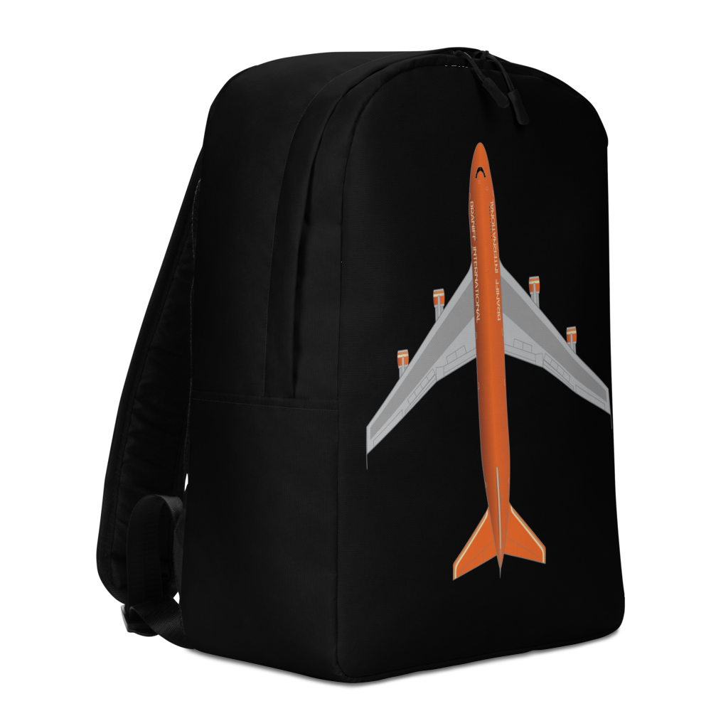 Backpack Braniff Boeing 747 Ultra Space Jumbo Jet Orange Black