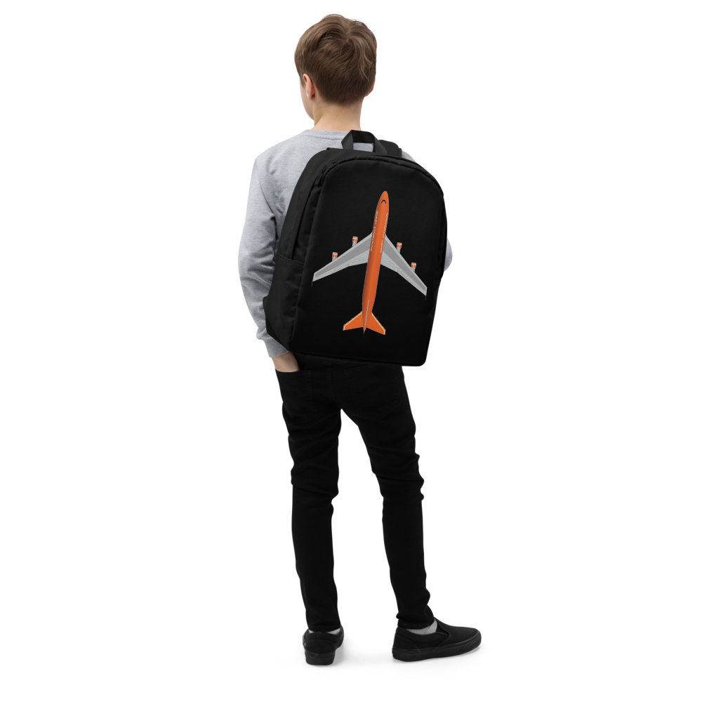 Backpack Braniff Boeing 747 Ultra Space Jumbo Jet Orange Black